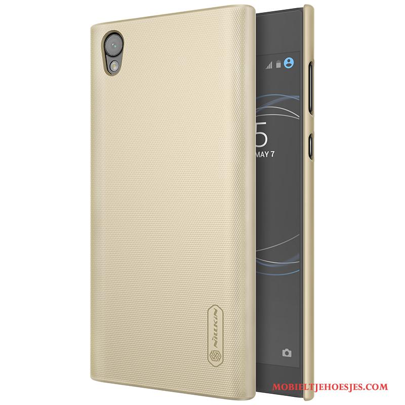 Sony Xperia L1 Antislip Hoesje Telefoon Mobiele Telefoon Hard Bescherming Zwart Goud