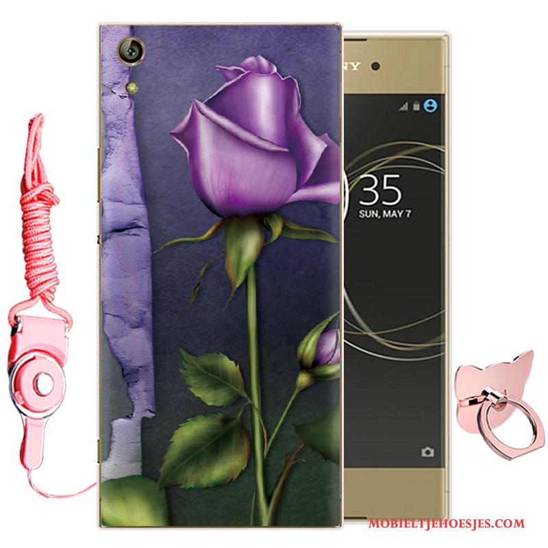 Sony Xperia L1 Zacht Spotprent Hoesje Telefoon Bescherming Siliconen Roze