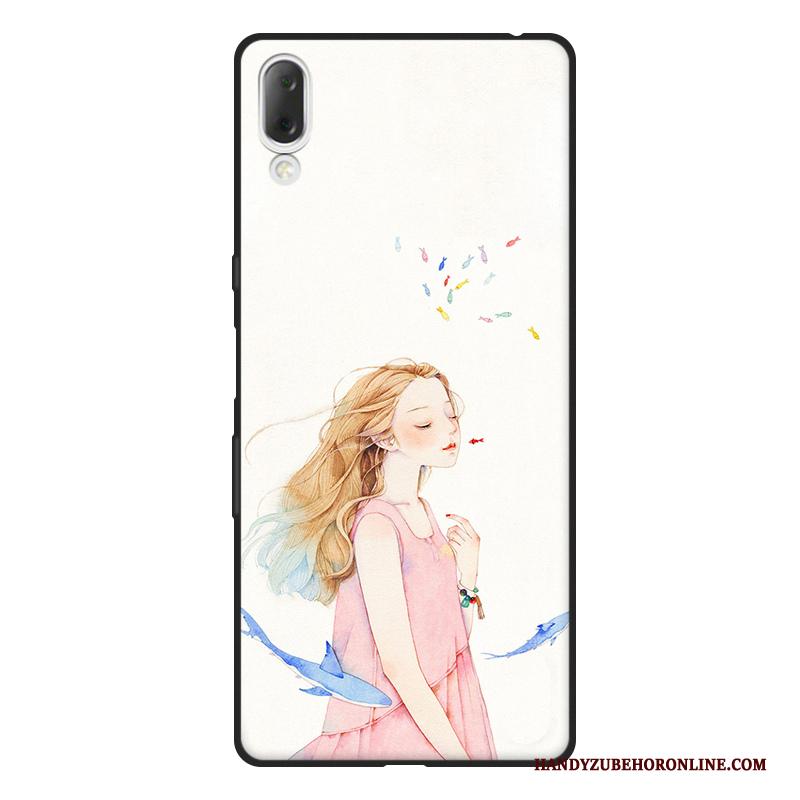 Sony Xperia L3 Hoesje Mini Anti-fall Groen Kunst Telefoon Schrobben