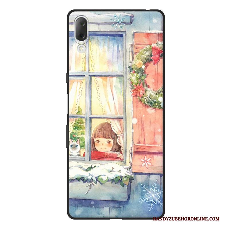 Sony Xperia L3 Hoesje Mini Anti-fall Groen Kunst Telefoon Schrobben