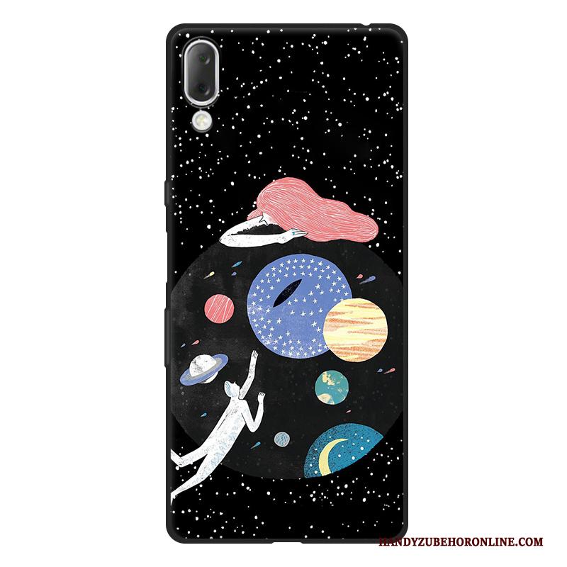 Sony Xperia L3 Hoesje Mini Anti-fall Groen Kunst Telefoon Schrobben