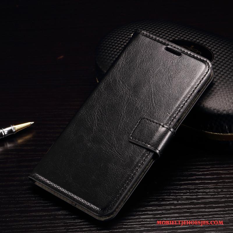 Sony Xperia M5 Dual Hoesje Mobiele Telefoon Leren Etui Portemonnee Purper Hoes Anti-fall Bescherming