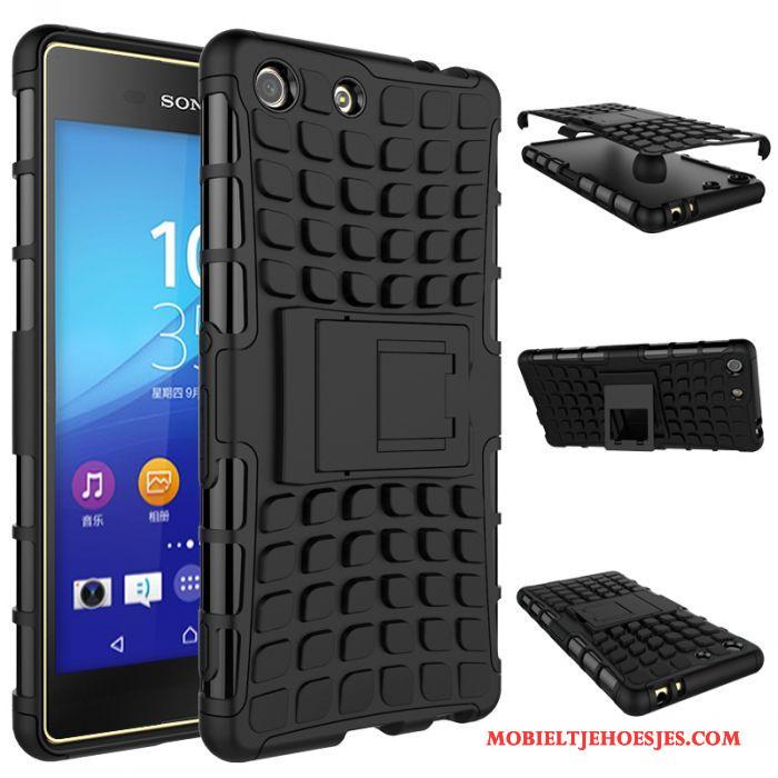 Sony Xperia M5 Dual Hoesje Patroon Ondersteuning Telefoon Antislip Anti-fall Bescherming