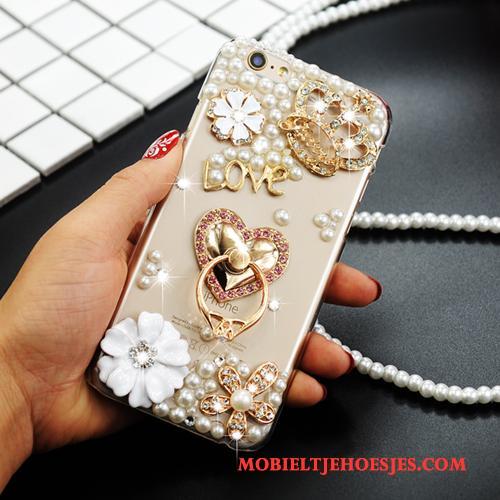 Sony Xperia T2 Gesp Strass Ring Trend Hoesje Telefoon Met Strass Goud