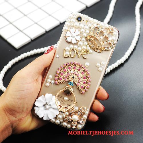 Sony Xperia T2 Gesp Strass Ring Trend Hoesje Telefoon Met Strass Goud