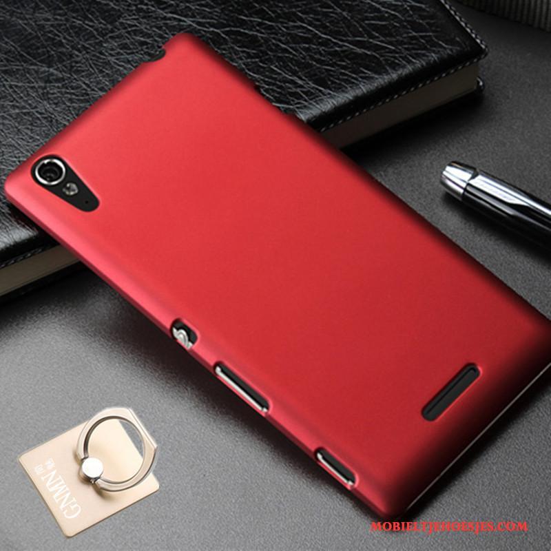 Sony Xperia T3 Hoesje Rood Schrobben Telefoon Bescherming Hard