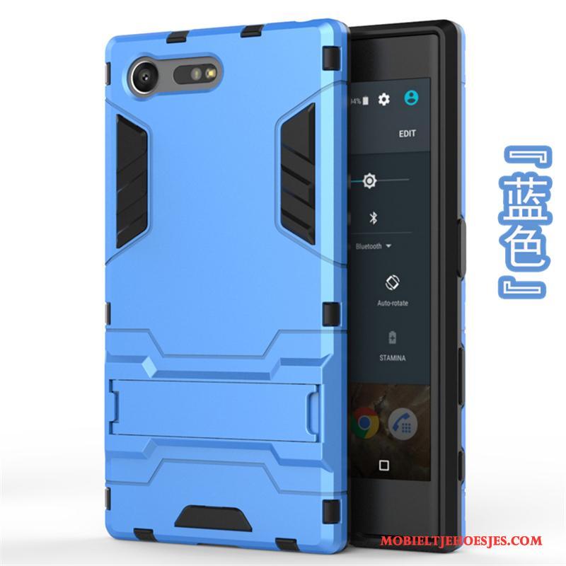Sony Xperia X Compact Hard Hoesje Bescherming Telefoon Blauw Anti-fall Zacht