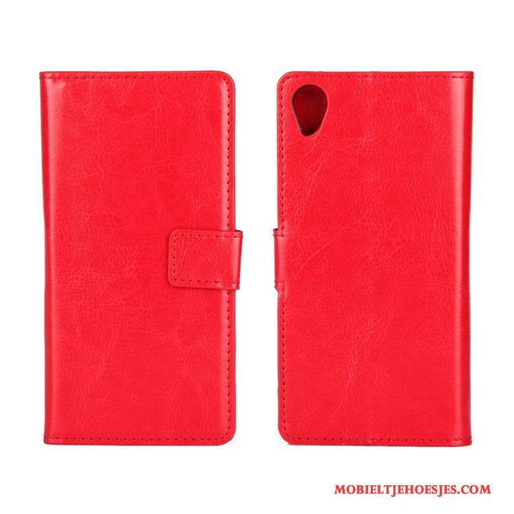 Sony Xperia X Performance Roze Voor Mobiele Telefoon Hoes Folio Hoesje Telefoon Bescherming