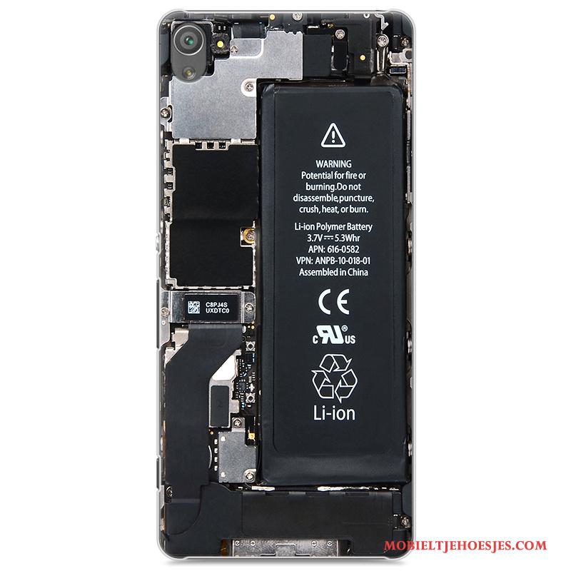 Sony Xperia Xa Scheppend Hoes Hoesje Telefoon Hard Geschilderd Wit Bescherming