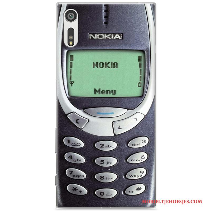 Sony Xperia Xz Hard Hoes Rood Scheppend Hoesje Bescherming Telefoon