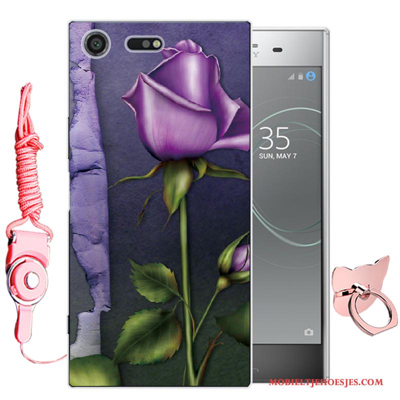 Sony Xperia Xz Premium All Inclusive Hoesje Zacht Telefoon Bescherming Purper Spotprent