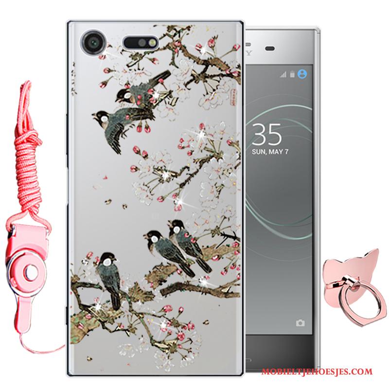 Sony Xperia Xz Premium All Inclusive Hoesje Zacht Telefoon Bescherming Purper Spotprent