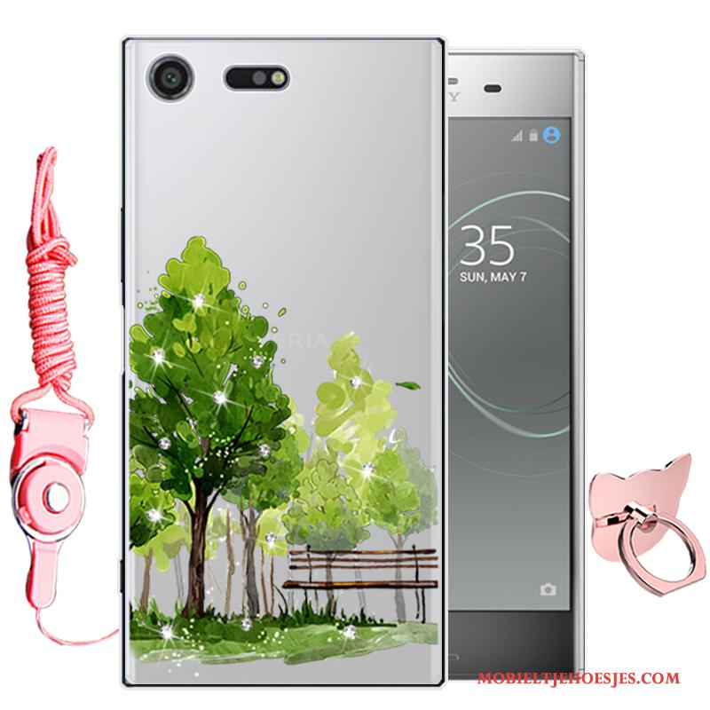 Sony Xperia Xz Premium All Inclusive Hoesje Zacht Telefoon Bescherming Purper Spotprent