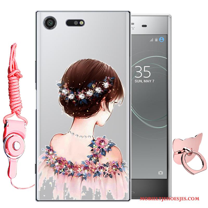 Sony Xperia Xz Premium All Inclusive Hoesje Zacht Telefoon Bescherming Purper Spotprent