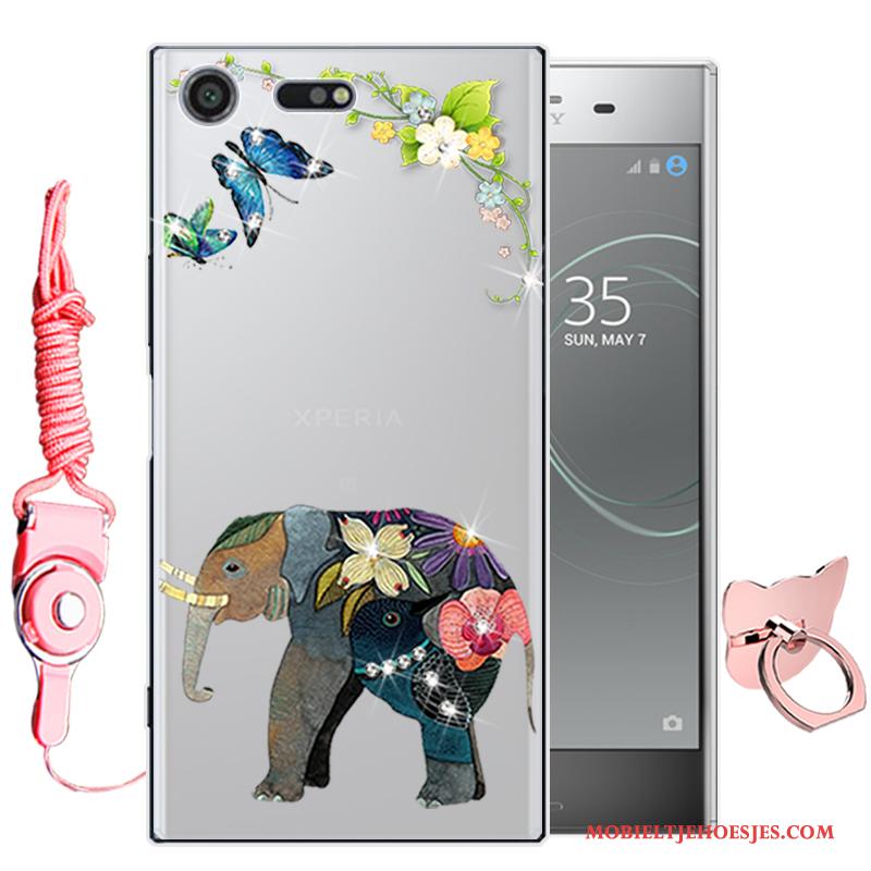 Sony Xperia Xz Premium All Inclusive Hoesje Zacht Telefoon Bescherming Purper Spotprent