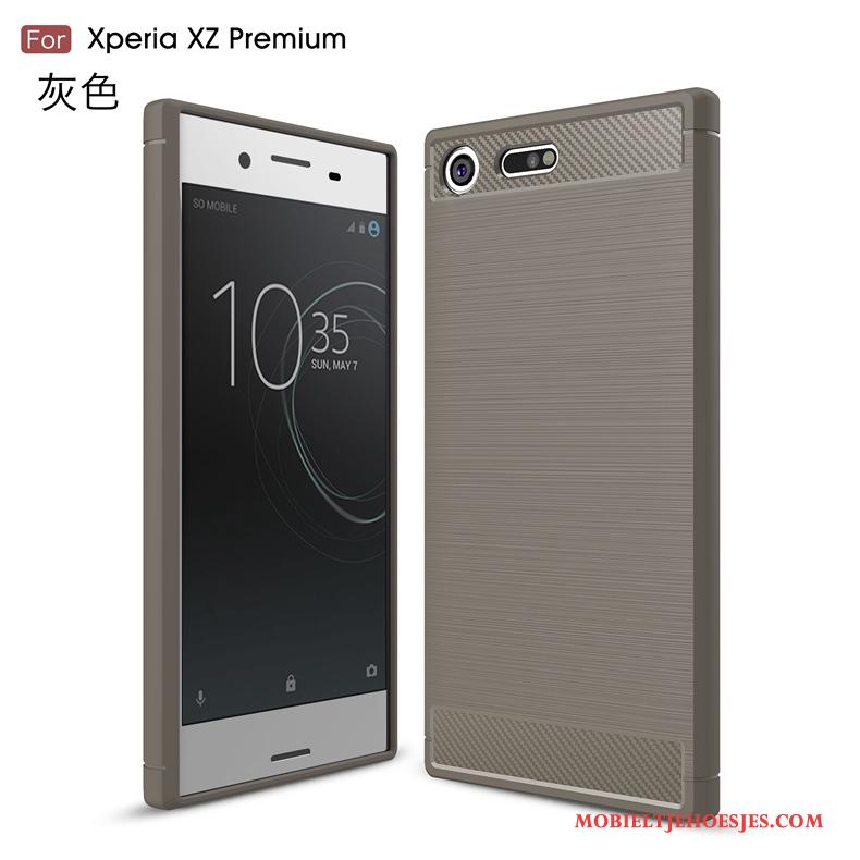 Sony Xperia Xz Premium Bescherming Anti-fall Patroon All Inclusive Hoesje Telefoon Siliconen Zacht