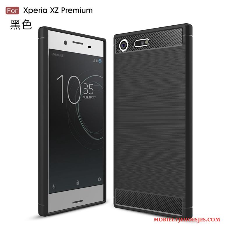 Sony Xperia Xz Premium Bescherming Anti-fall Patroon All Inclusive Hoesje Telefoon Siliconen Zacht