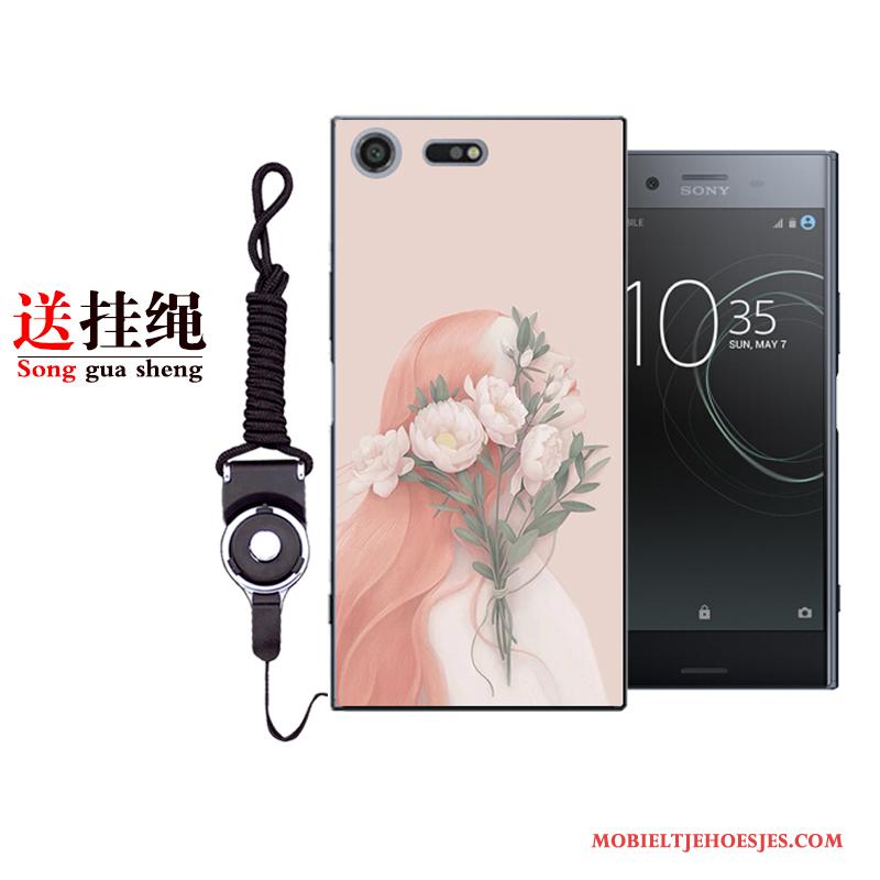 Sony Xperia Xz Premium Hoesje Telefoon Roze Bescherming Mini Kunst Vers