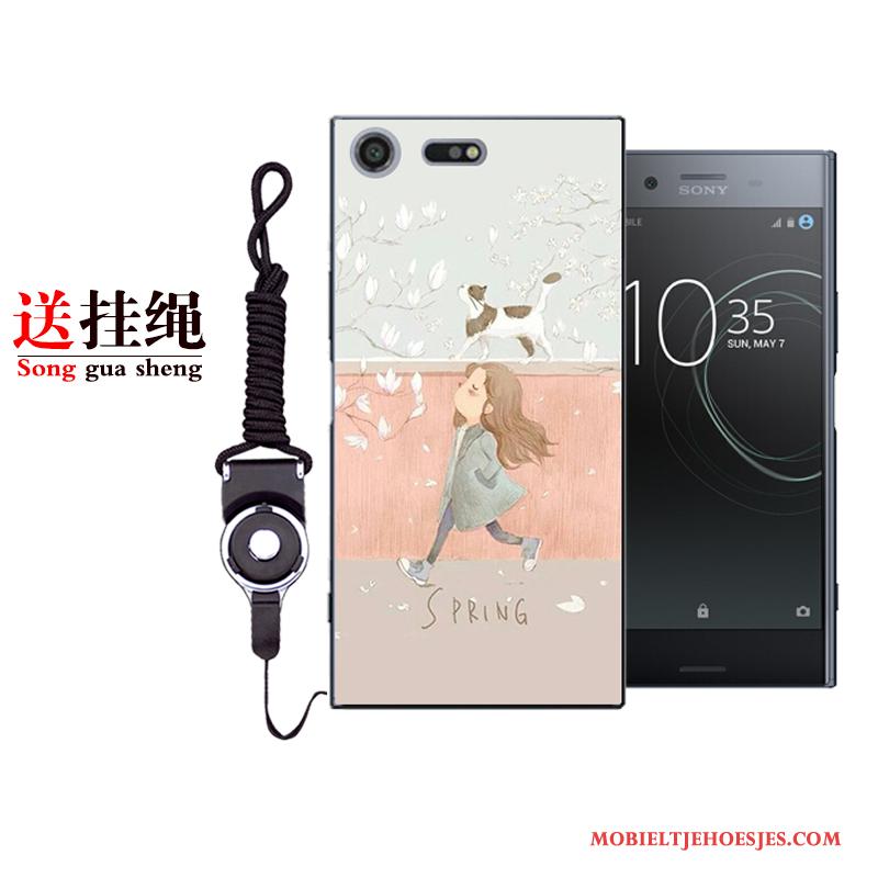 Sony Xperia Xz Premium Hoesje Telefoon Roze Bescherming Mini Kunst Vers