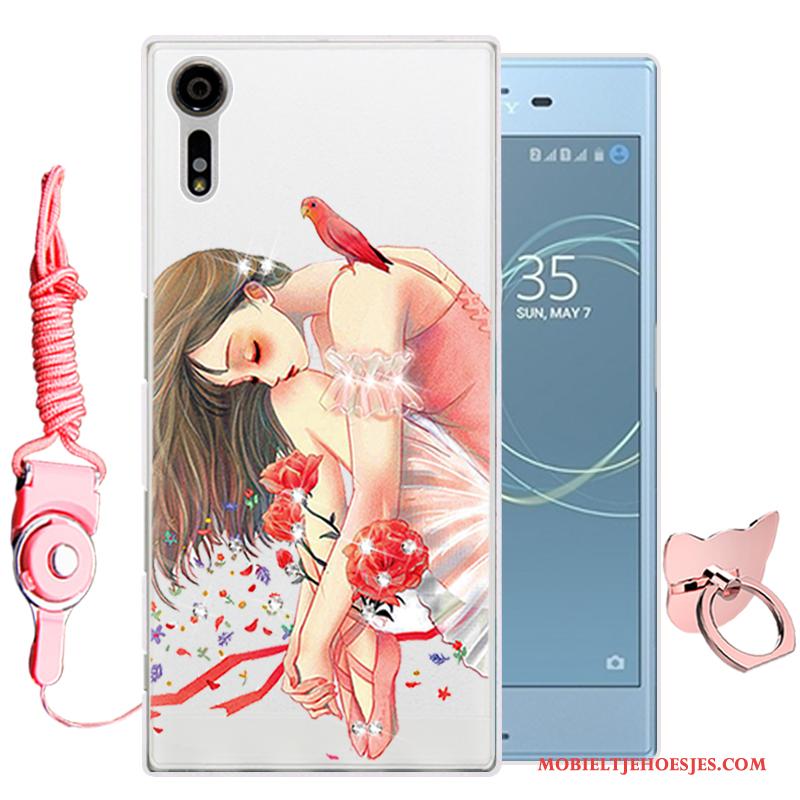 Sony Xperia Xz Spotprent Zacht Siliconen Hoes Hoesje Telefoon Bescherming Blauw