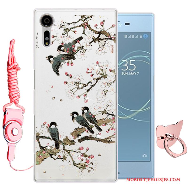 Sony Xperia Xz Spotprent Zacht Siliconen Hoes Hoesje Telefoon Bescherming Blauw