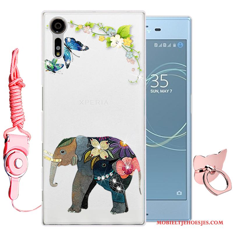 Sony Xperia Xz Spotprent Zacht Siliconen Hoes Hoesje Telefoon Bescherming Blauw