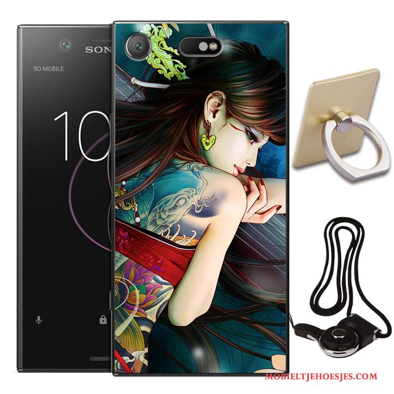 Sony Xperia Xz1 Compact Geschilderd Bescherming Zacht Hoes All Inclusive Hoesje Telefoon Anti-fall