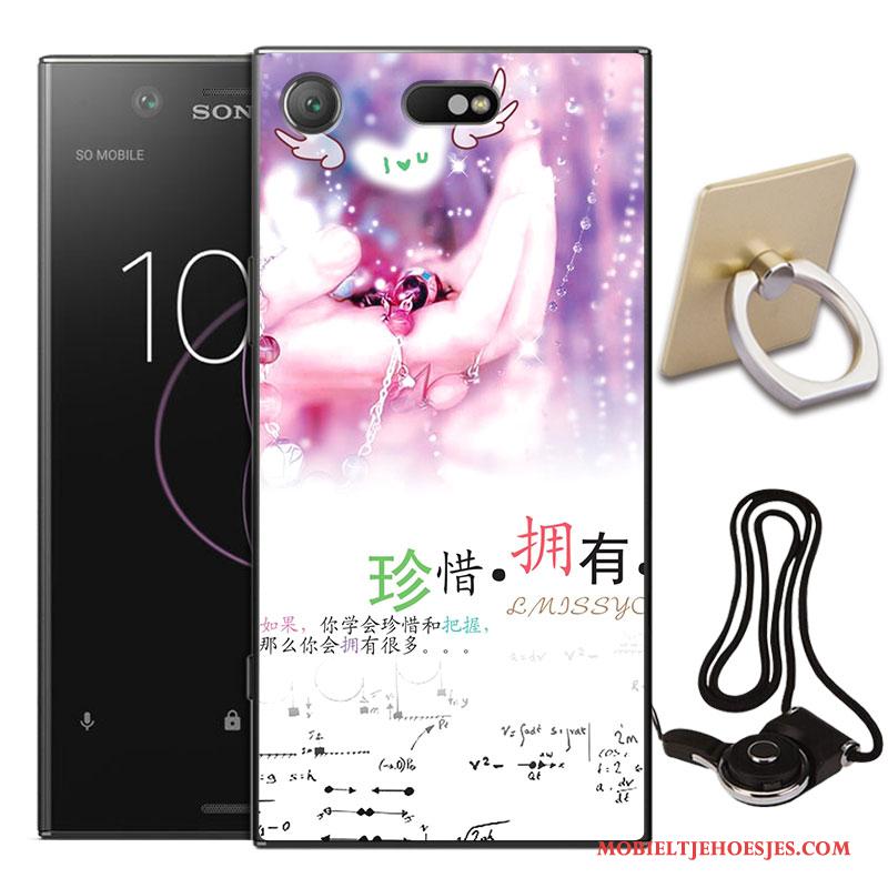 Sony Xperia Xz1 Compact Geschilderd Bescherming Zacht Hoes All Inclusive Hoesje Telefoon Anti-fall