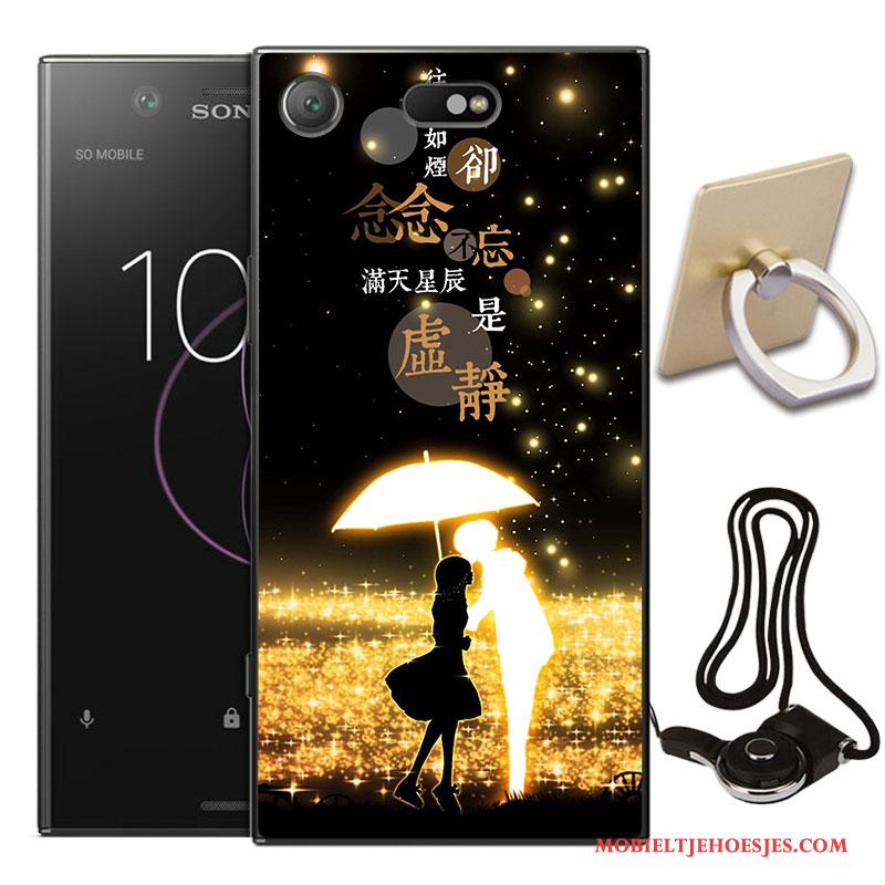 Sony Xperia Xz1 Compact Geschilderd Bescherming Zacht Hoes All Inclusive Hoesje Telefoon Anti-fall