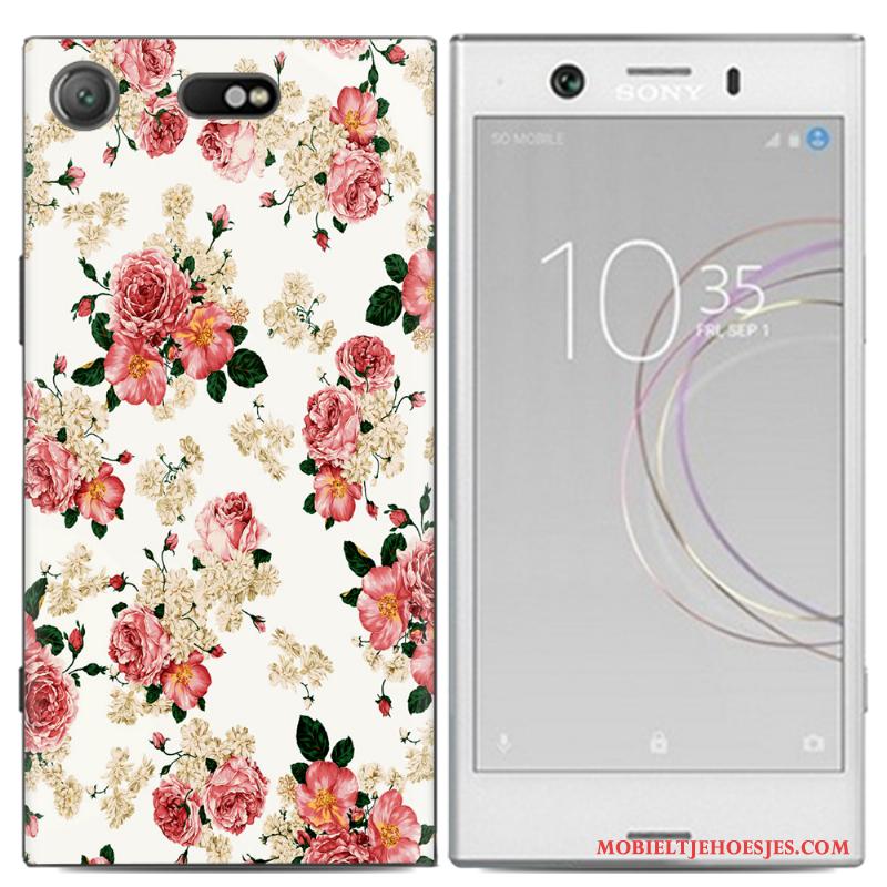 Sony Xperia Xz1 Compact Hoesje Spotprent Anti-fall Mobiele Telefoon Hoes Kleur Scheppend Trend