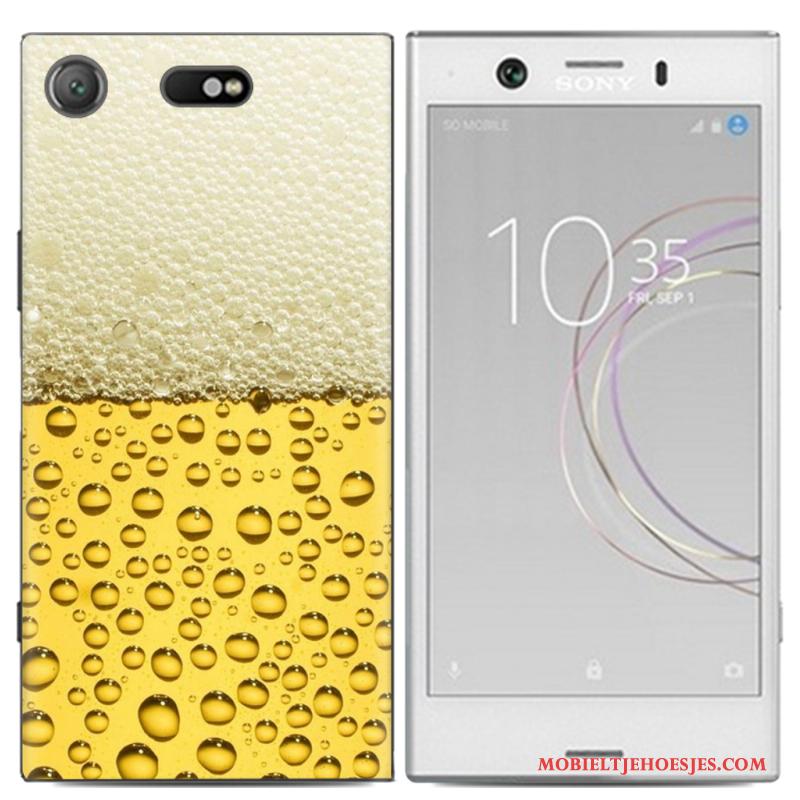 Sony Xperia Xz1 Compact Hoesje Spotprent Anti-fall Mobiele Telefoon Hoes Kleur Scheppend Trend