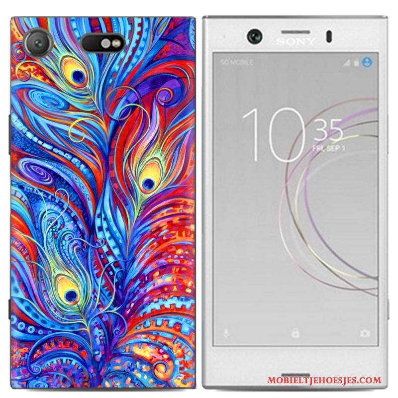 Sony Xperia Xz1 Compact Hoesje Spotprent Anti-fall Mobiele Telefoon Hoes Kleur Scheppend Trend