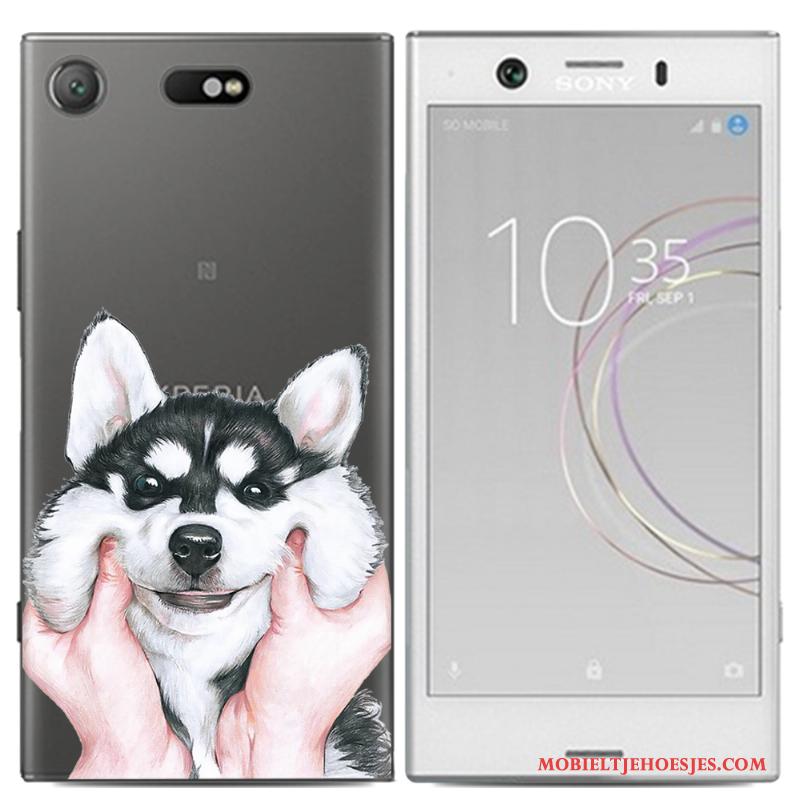 Sony Xperia Xz1 Compact Hoesje Spotprent Anti-fall Mobiele Telefoon Hoes Kleur Scheppend Trend