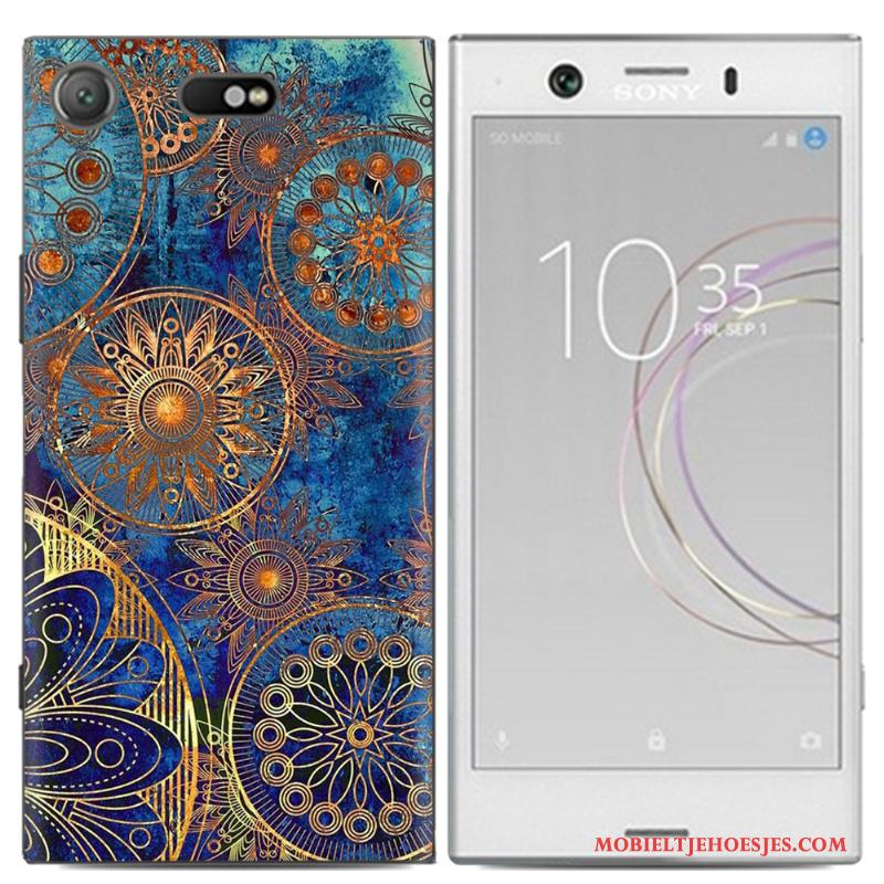 Sony Xperia Xz1 Compact Hoesje Spotprent Anti-fall Mobiele Telefoon Hoes Kleur Scheppend Trend