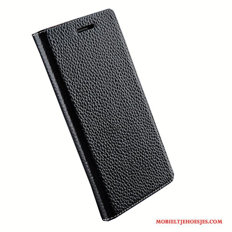 Sony Xperia Z1 Hoesje Siliconen Eenvoudige Mobiele Telefoon Echt Leer Bescherming Telefoon