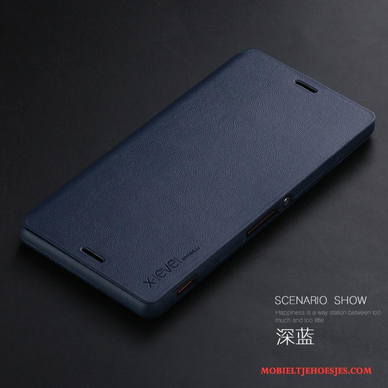 Sony Xperia Z3 Goud Hoes Hoesje Telefoon Bescherming All Inclusive Folio Dun