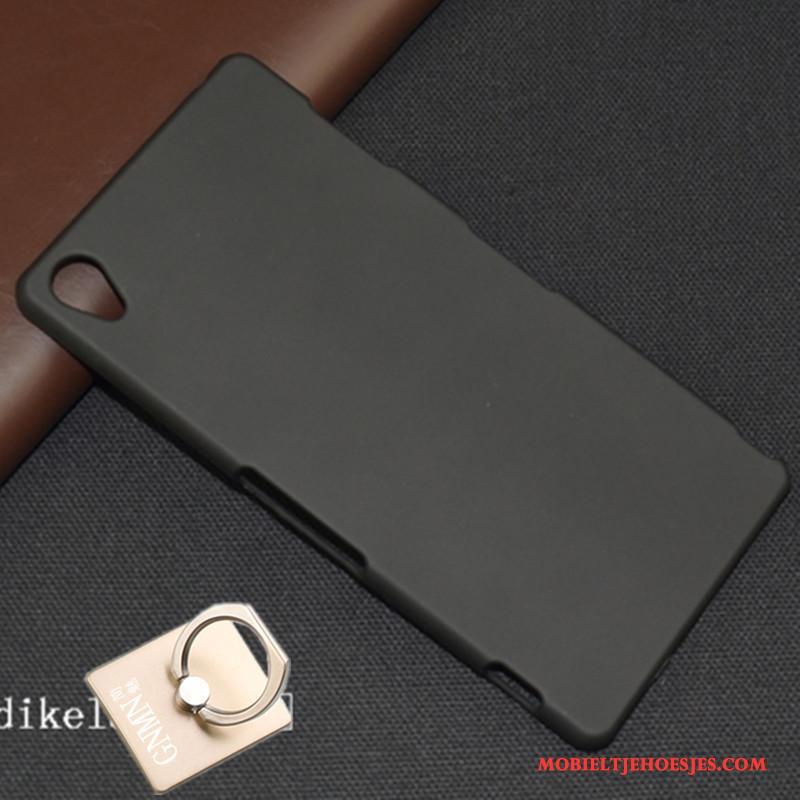 Sony Xperia Z3+ Hard Zwart Schrobben Hoes Bescherming Hoesje Telefoon