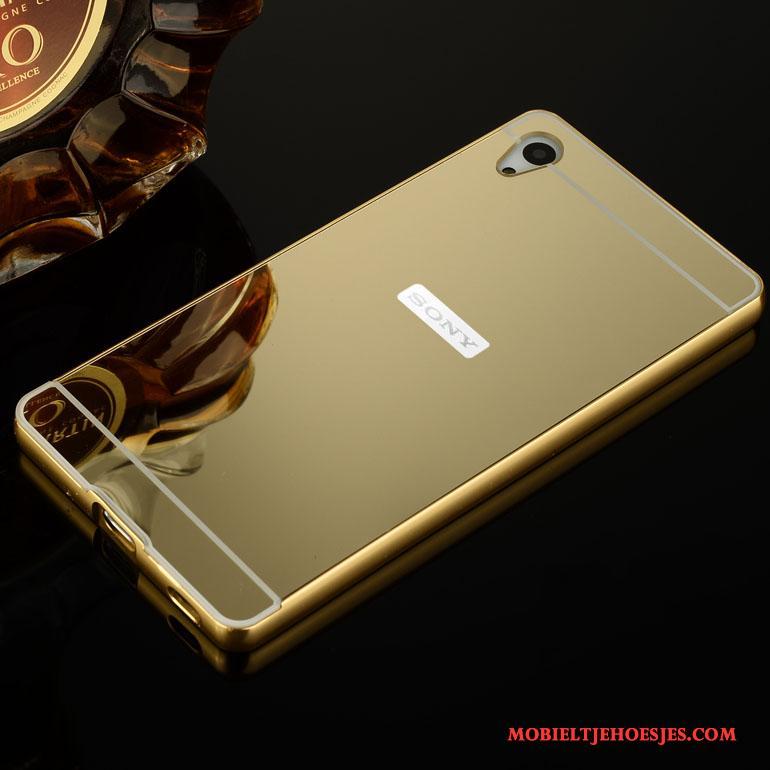 Sony Xperia Z3+ Hoesje Rose Goud Achterklep Anti-fall Telefoon Bescherming Metaal