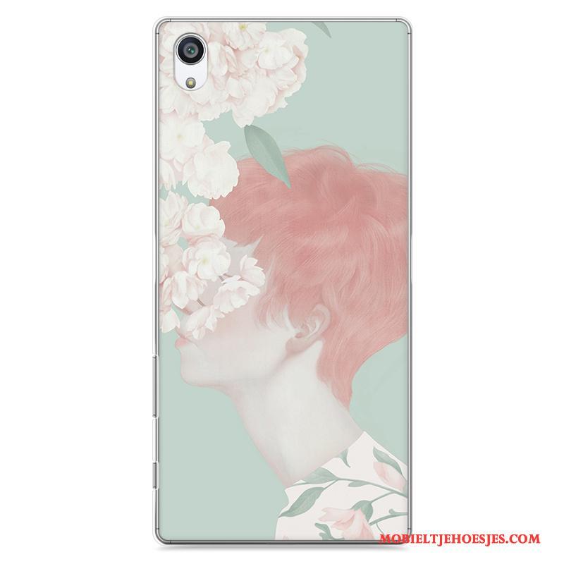 Sony Xperia Z5 Hard Hoesje Telefoon Geschilderd Rood Bescherming Kunst