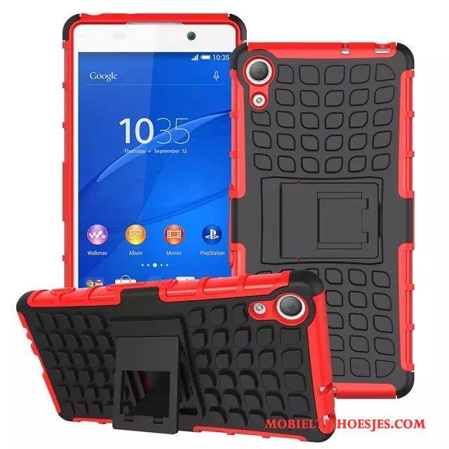 Sony Xperia Z5 Hoesje Mobiele Telefoon Ondersteuning Purper Anti-fall Bescherming