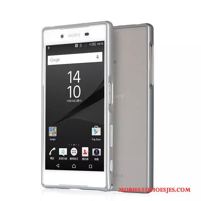 Sony Xperia Z5 Hoesje Telefoon Mobiele Telefoon Bescherming Omlijsting Groen Metaal