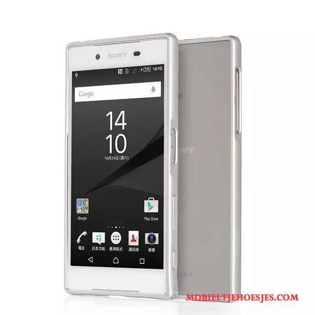 Sony Xperia Z5 Hoesje Telefoon Mobiele Telefoon Bescherming Omlijsting Groen Metaal