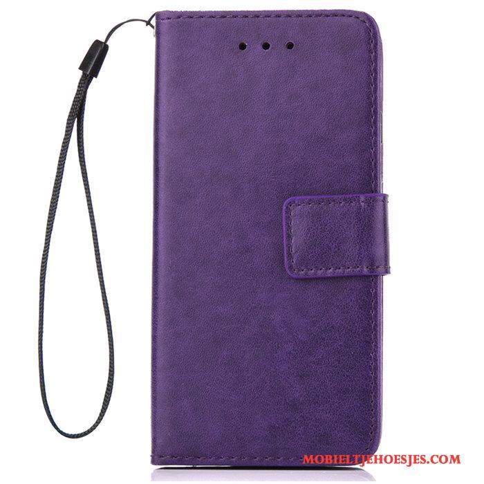 Sony Xperia Z5 Leren Etui Roze Hoesje Telefoon Rood Anti-fall Bescherming Clamshell