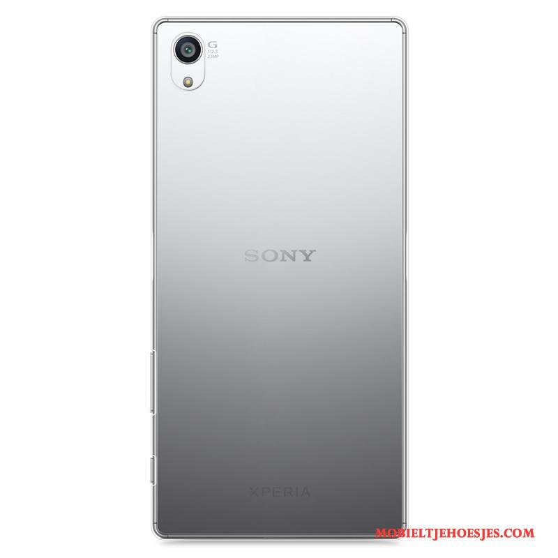 Sony Xperia Z5 Spotprent Blauw Hoesje Bescherming Hard Telefoon