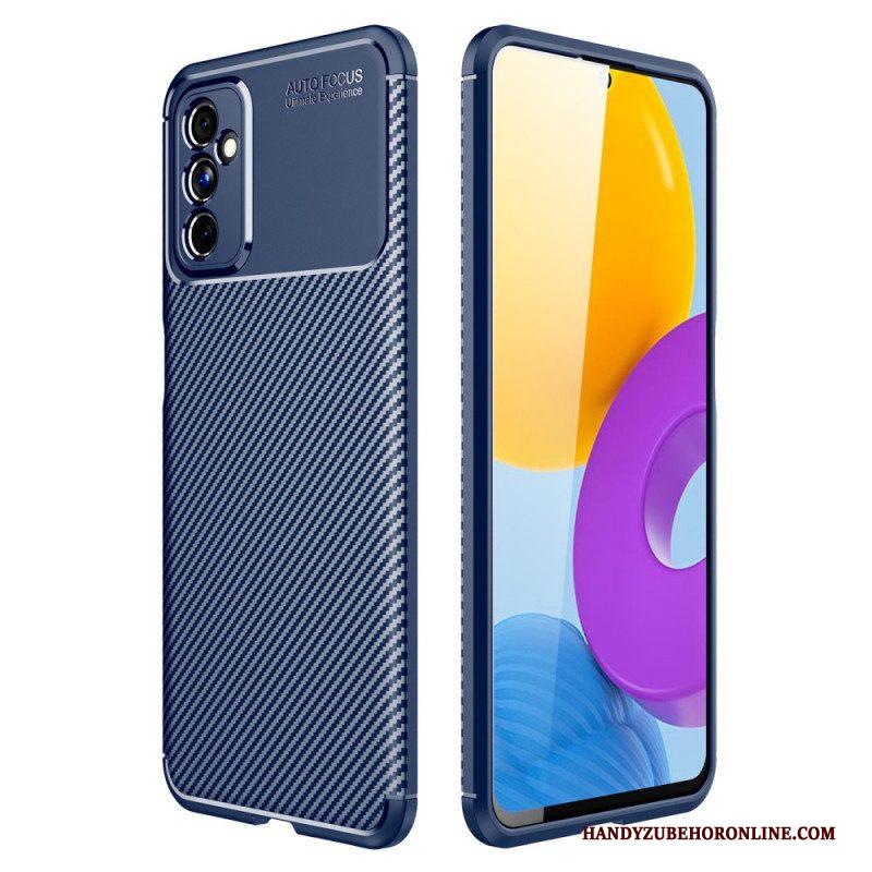 Telefoonhoesje voor Samsung Galaxy M52 5G Flexibele Koolstofvezeltextuur