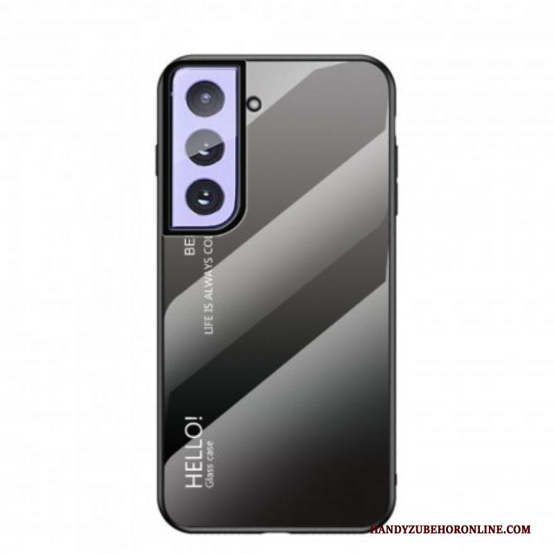 Telefoonhoesje voor Samsung Galaxy S21 Plus 5G Gehard Glas Hallo