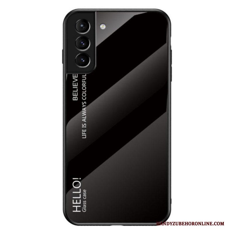 Telefoonhoesje voor Samsung Galaxy S22 5G Gehard Glas Hallo