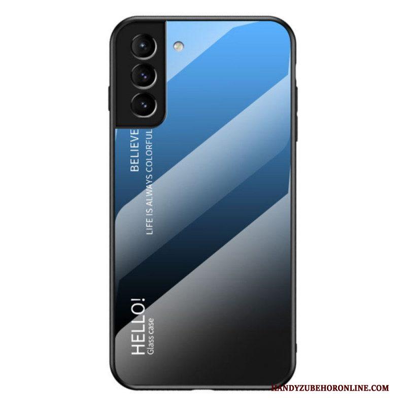 Telefoonhoesje voor Samsung Galaxy S22 5G Gehard Glas Hallo