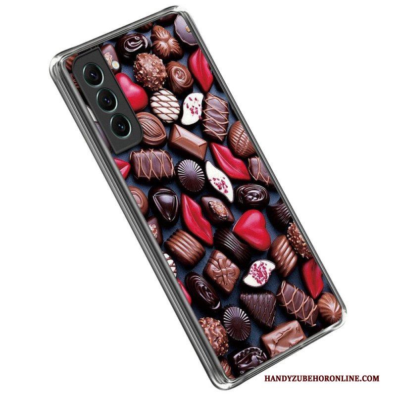 Telefoonhoesje voor Samsung Galaxy S23 5G Flexibele Chocolade