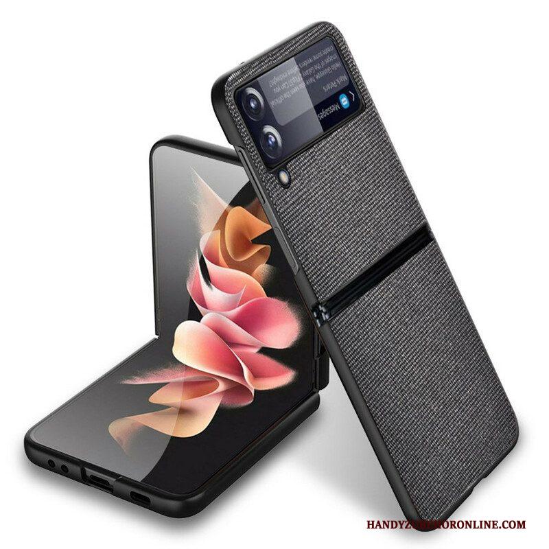 Telefoonhoesje voor Samsung Galaxy Z Flip 3 5G Folio-hoesje Stoffen Textuur